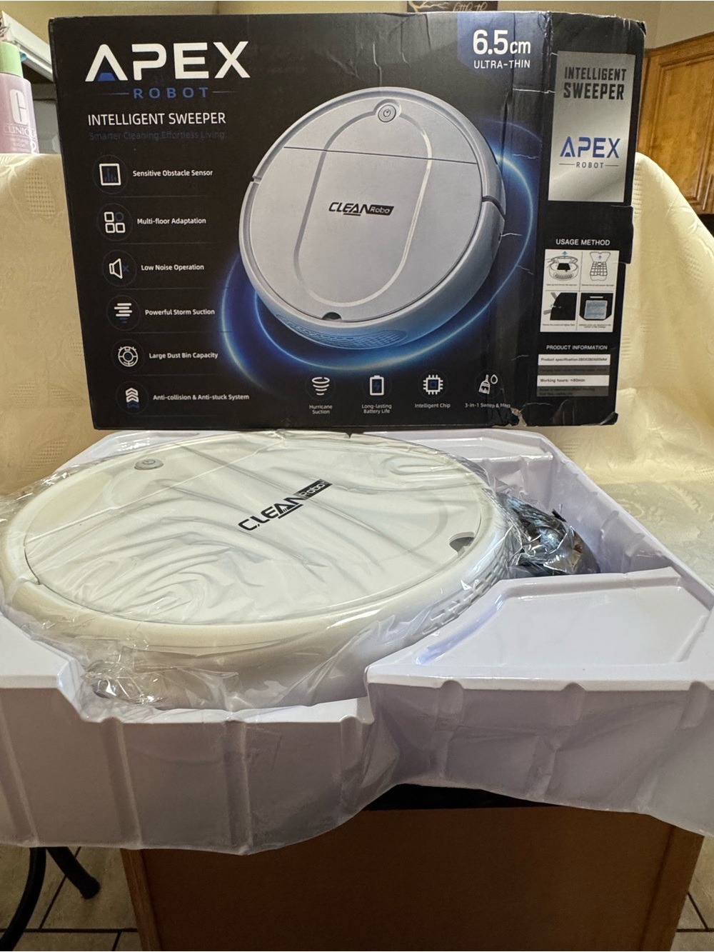 Brand New Apex Clean Robo S30 Robot Vacuum & Mop Combo